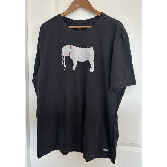 Other - Life is Good Mens Shirt Extra Large Bulldog Mack Graphic Crusher Tee Dog Casual